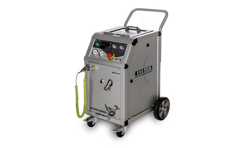 kt20 microclean zijkant droogijs machine